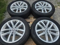 Лети джанти 16ки 5х112 VW + летни гуми 205/55/16 Dunlop, снимка 3