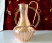 Арабска медна кана 3 л.,чиста червена мед. , снимка 1