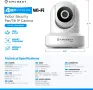 Amcrest 4MP ProHD вътрешна WiFi, охранителна IP камера с панорамиране, снимка 5