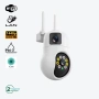 Смарт PTZ WiFi камера за външен монтаж 2x 3MP, ICSee, снимка 3