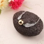 Гривна Harry Potter Golden Snitch & Deathly Hallows – Златиста/Сребриста, Метална сплав, 23 см 10122, снимка 5