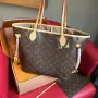 Дамска чанта Louis Vuitton Neverfull, кожа кожа, снимка 4