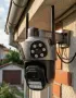 🚨 ТРОЙНА ВЪНШНА WiFi ОХРАНИТЕЛНА КАМЕРА 9MP с АЛАРМА и iCSee! 🚨 , снимка 2
