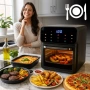 Еър фрайър и фурна 2-в-1 , XXL Капацитет 8.5L, 1350W, 10 Програми, LED Тъч дисплей, снимка 1