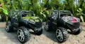 Детско електрическо бъги 4×4 с дистанционно, LED, USB и MP3 – 4 мотора, зелено, снимка 1