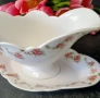 Порцеланова сосиера с чинийка, снимка 8