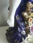 Meissen фигура 49см-2,4кг/еротика/Майсен порцеланова статуетка на момиче с цветя и бухал, снимка 8