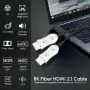 8K високоскоростен оптичен HDMI кабел 15m активен HDMI 2.1 48Gbps 8K@60Hz 4K@120Hz eARC, снимка 8