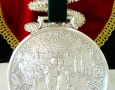 Калаен плакет,медал,Влюбени,калаена сватба. , снимка 3