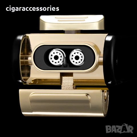 COHIBA запалка за пури – 2 Jet пламъка, вградена резачка и пънч, снимка 2 - Запалки - 55224976