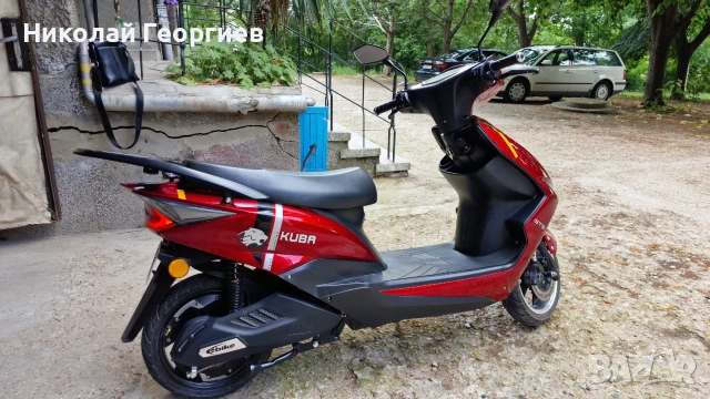 Електрически скутер червен модел Kuba GT5 2000W регистриран в КАТ., снимка 4 - Мотоциклети и мототехника - 55155693