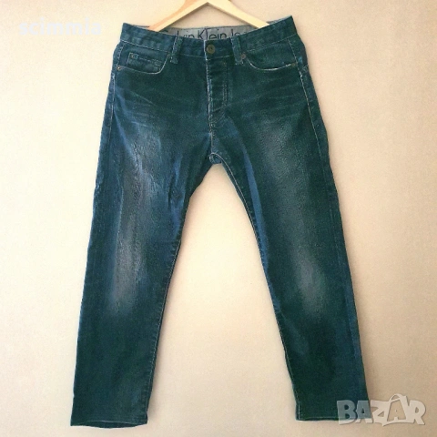 Мъжки дънки Calvin Klein Jeans W32, тъмносини 98,5% памук 1,5% еластин