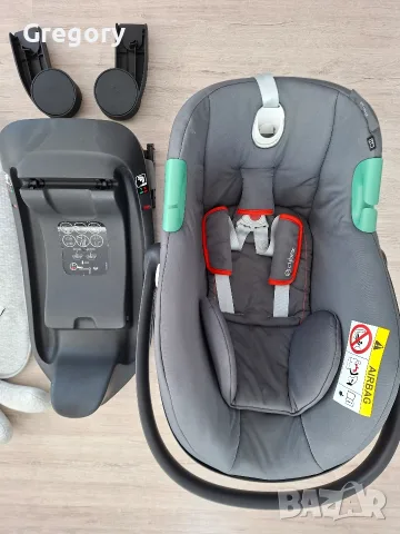 Столче за кола Cybex Aton B2 с основа Isofix в много добре състояние, снимка 6 - Столчета за кола и колело - 55149020