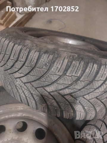 Джанти и гуми 185-60-14 от VW 4x100мм, снимка 5 - Гуми и джанти - 54386084