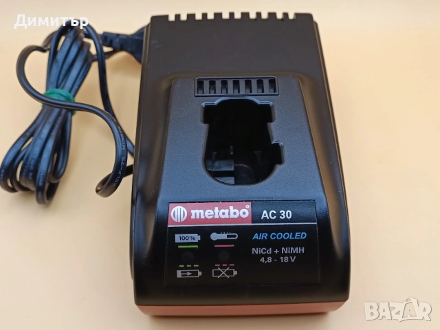 Metabo AC 30 зарядно за NiCd и NiMH батерии 4.8-18V, снимка 2 - Винтоверти - 54479613