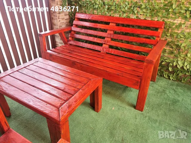 Градински сет от 4 части , снимка 5 - Дивани и мека мебел - 55644145