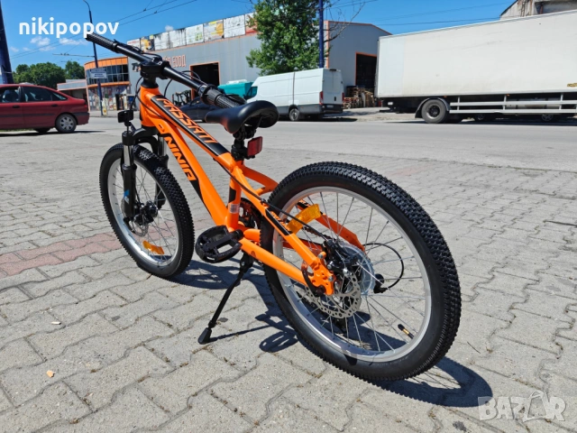 BG Алуминиев велосипед 20" NINJA оранж, снимка 7 - Велосипеди - 54864134