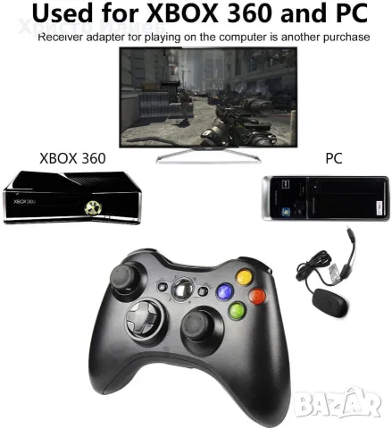 Безжичен контролер за Xbox 360, снимка 5 - Аксесоари - 55666859