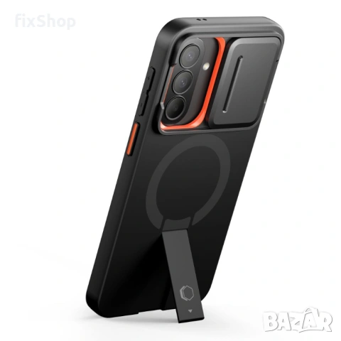 TECH-PROTECT KEVLAR AURA MAGSAFE GALAXY A57 BLACK/ORANGE, снимка 7 - Калъфи, кейсове - 54887527