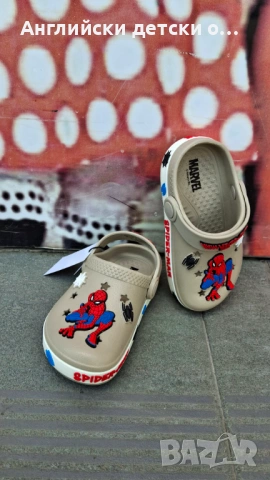 Английски детски кроксове със Spiderman, снимка 5 - Детски сандали и чехли - 54445713