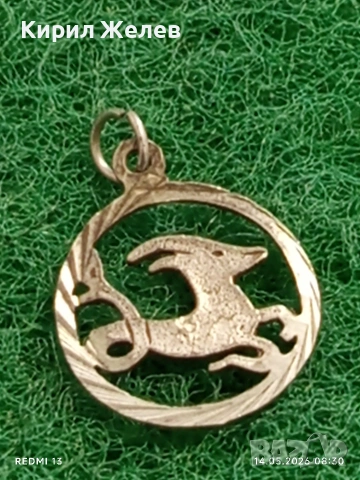 Сребърен медальон зодиакален знак КОЗИРОГ ♑ много красив 16738, снимка 3 - Колиета, медальони, синджири - 54546727