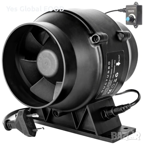 Канален вентилатор DUCTURBO 100мм 275m³/h