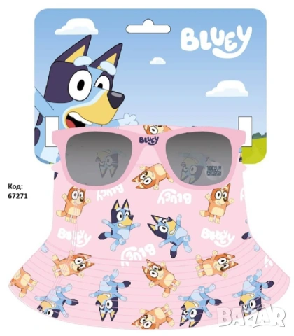 Детски Комплект Шапка с Козирка и Слънчеви Очила Stitch Minnie Bluey Paw Patrol Spidey Cars, снимка 8 - Други - 54681446