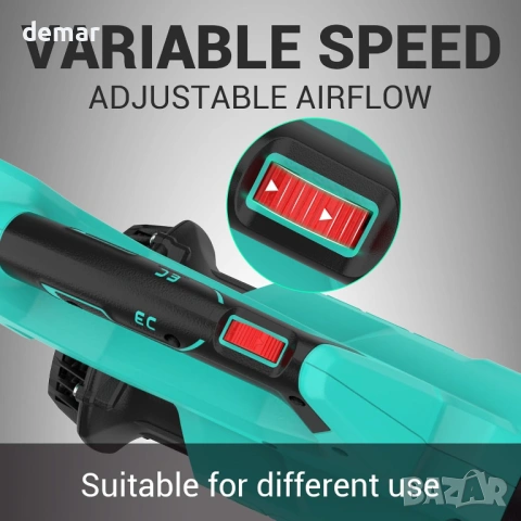 Безжична духалка за листа DCA 20V с батерия 4.0Ah и зарядно устройство, безчетков мотор, снимка 9 - Други инструменти - 54226497