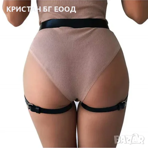 Кожен харнес колан с жартиери KRISTAN CAPS, снимка 3 - Колани - 55663823