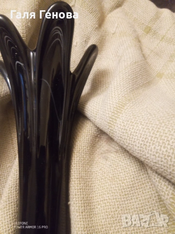 Ваза синьо духано стъкло, снимка 3 - Вази - 54059226