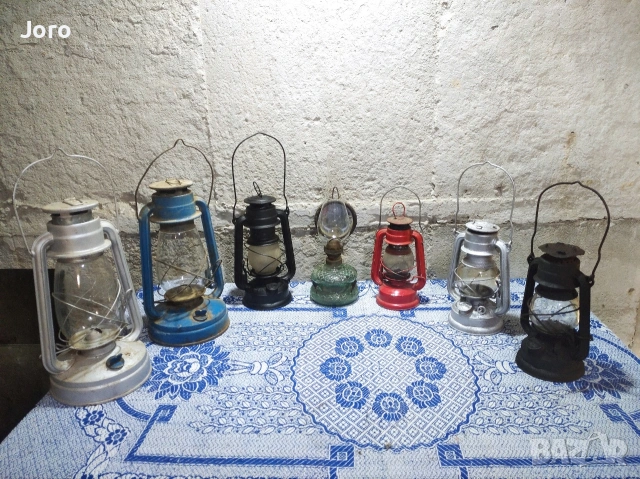 газови фенери и лампа