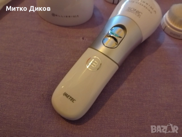 Четка за почистване на кожата Imetec Bellissima 4 аксесоара Водоустойчива Бяла, снимка 2 - Други - 54606465