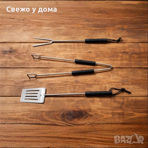 Градинско барбекю на колела, емайлирана стомана, 4 степени + Подарък 3 прибора, снимка 4 - Барбекюта - 54958477