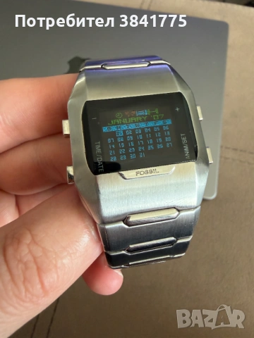 Fossil OLED JR-9465 рядък y2k стил, снимка 3 - Мъжки - 54255592