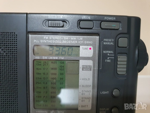 SONY-ICF-SW40, снимка 6 - Радиокасетофони, транзистори - 54664936