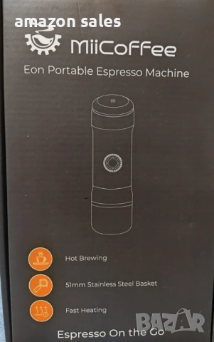 MiiCoffee Eon Преносима еспресо машина кафемашина за пътуване със самозагряване USB-C зареждане , снимка 2 - Кафемашини - 54574818