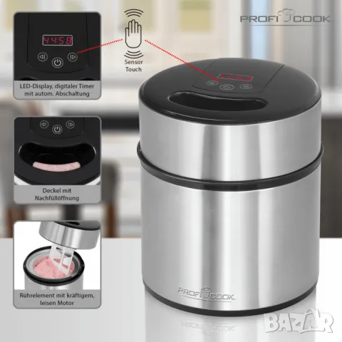 Profi Cook PC-ICM 1140 Машина За Сладолед 1.8л, снимка 3 - Други - 55550639