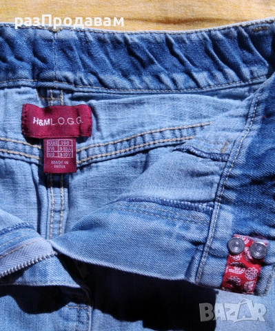 Детска Дънкова Пола- Марка H&M L.O.G.G.- INDIA, снимка 5 - Детски рокли и поли - 54971309