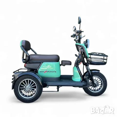 Нова Мощна Електрическа Триколка Max Motors Grand Pudding 2000W / 60V 25Ah, снимка 2 - Инвалидни скутери - 55503715