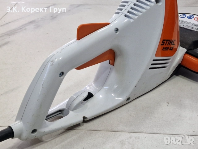 Електрически храсторез STIHL HSE 42 420 W, 45 см, снимка 4 - Градинска техника - 54222899