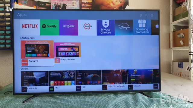 Samsung 55 инча Самсунг 4K LED HDR Smart WiFi смарт лед - с нова подсветка!, снимка 6 - Телевизори - 54194068