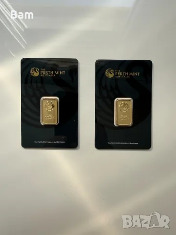 Златно кюлче 5 г Perth Mint 999.9 Fine Gold – Сертифицирано