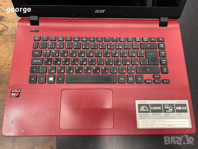 Лаптоп Asus Aspire ES 15, снимка 8 - Лаптопи за дома - 54727265