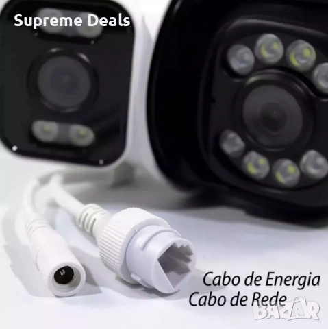 A28 6MP WiFi IP камера с двоен обектив и нощно виждане, PTZ контрол , снимка 6 - IP камери - 54161030