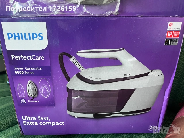 Парогенератор PHILIPS PSG6020/30, снимка 5 - Ютии - 55088455