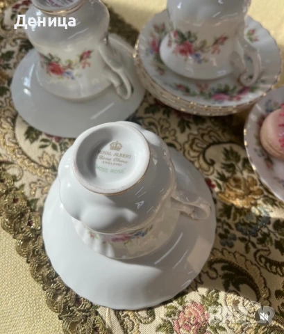 Последен сет Royal Albert „Moss Rose“- добре познат модел английски флорален дизайн. , снимка 4 - Чаши - 54825045