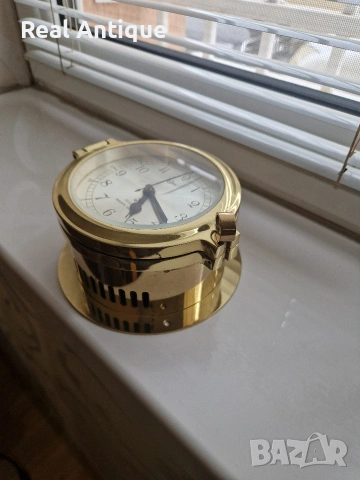 Прекрасен антикварен немски бронзов яхтен корабен часовник Barigo , снимка 4 - Антикварни и старинни предмети - 54218908