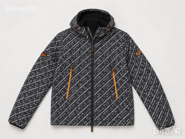 Оригинално яке с качулка Superdry Wind Attacker Jacket 2XL Black/Orange - Оригинално яке с качулка, снимка 13 - Якета - 54825006
