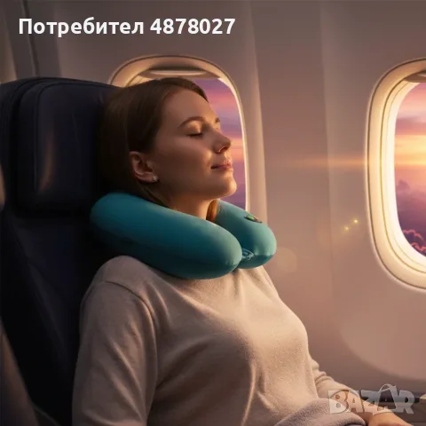 Масажна въглавница от мек дишащ материал /  Размер: 30 х 30 х 10 см/ Захранване: Батерии 1.5V, AA х , снимка 6 - Други - 55578798