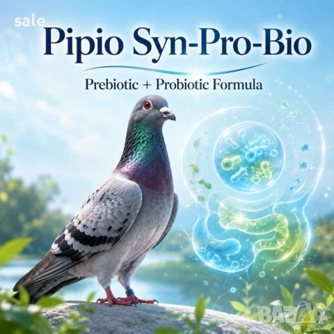 PiPio Sin-Pro-Bio – пробиотик и пребиотик за гълъби, снимка 3 - Гълъби - 54530876